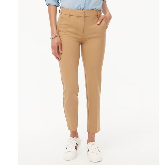 J. Crew Factory Pants - NWT J. Crew Ruby Slim Cropped Pant in Stretch Twill Camel J5292